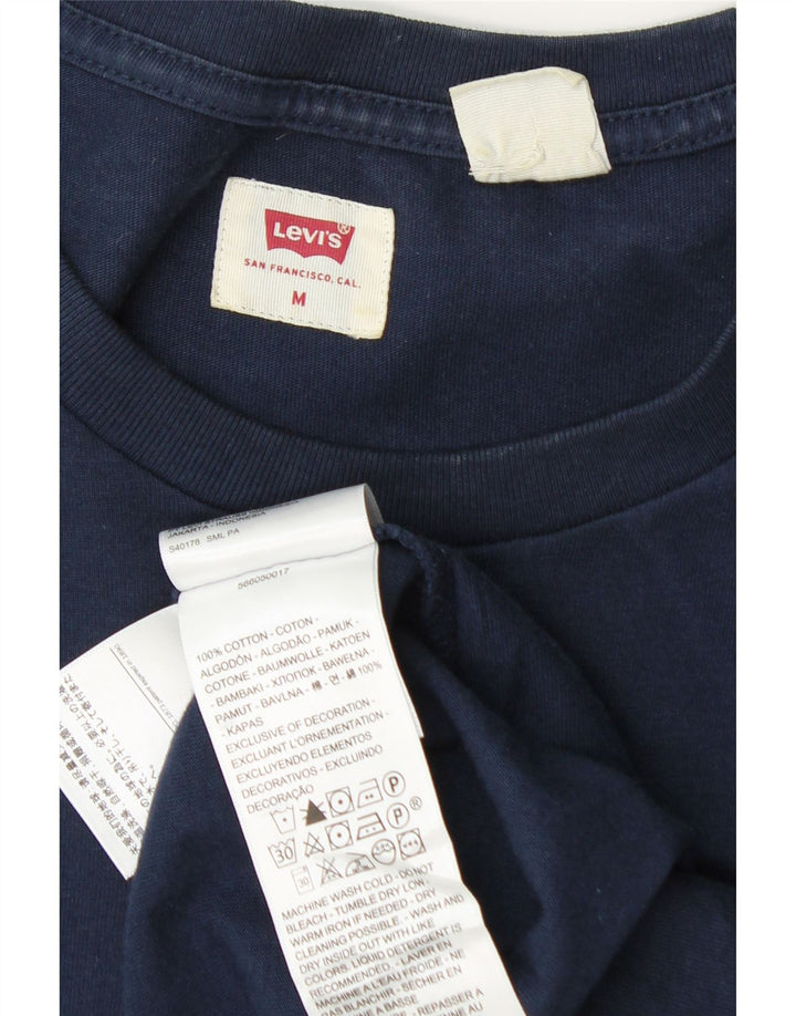 Levi's Herren-T-Shirt-Oberteil aus Baumwolle in mittlerem Marineblau