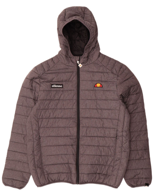 Ellesse Herren-Jacke mit Kapuze, gepolstert, UK 42, XL, Grau, Polyamid