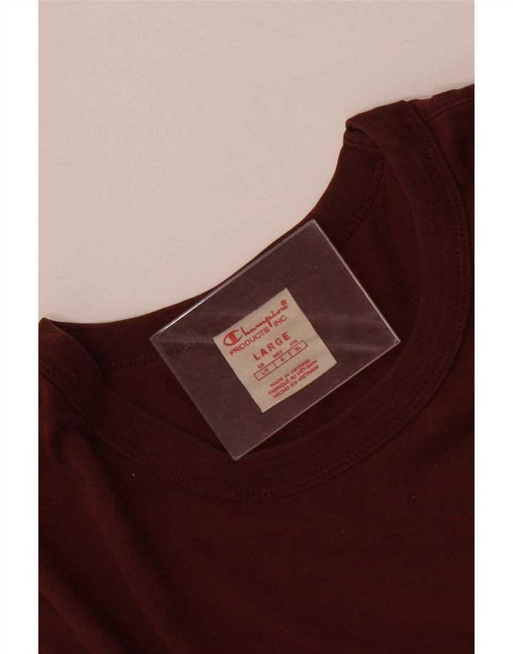 Champion Damen T-Shirt Top UK 16 Large Braun