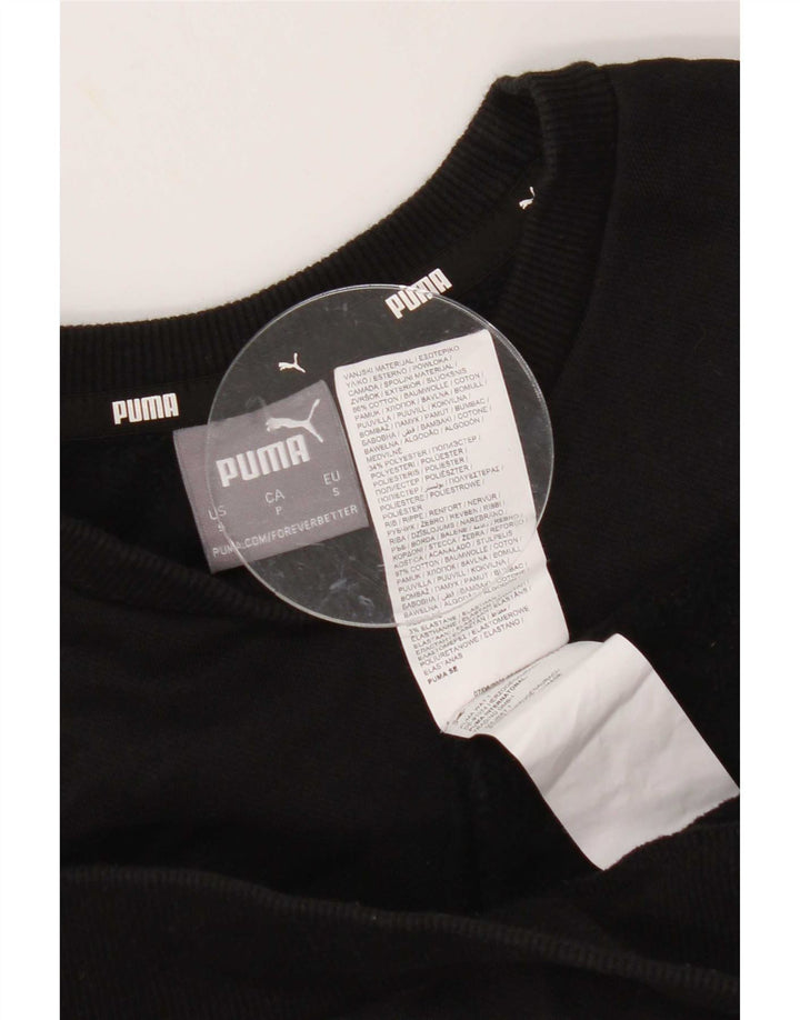 Puma Herren Grafik-Sweatshirt-Pullover, klein, schwarze Baumwolle