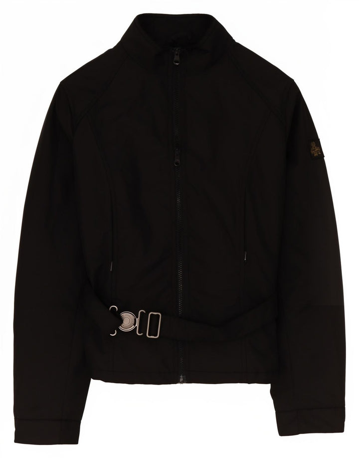 Refrigiwear Regenjacke für Mädchen, 13–14 Jahre, XL, Schwarz, Polyamid, Biker