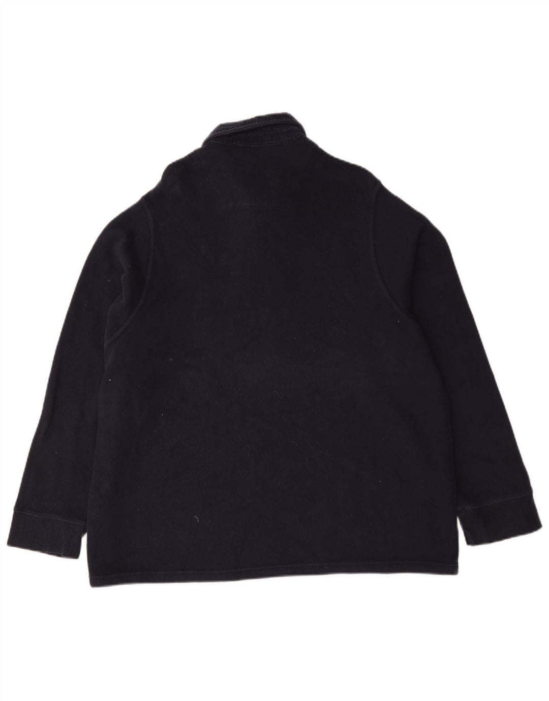 Marks & Spencer Herren Blue Harbor Langarm-Poloshirt, Größe L, Marineblau