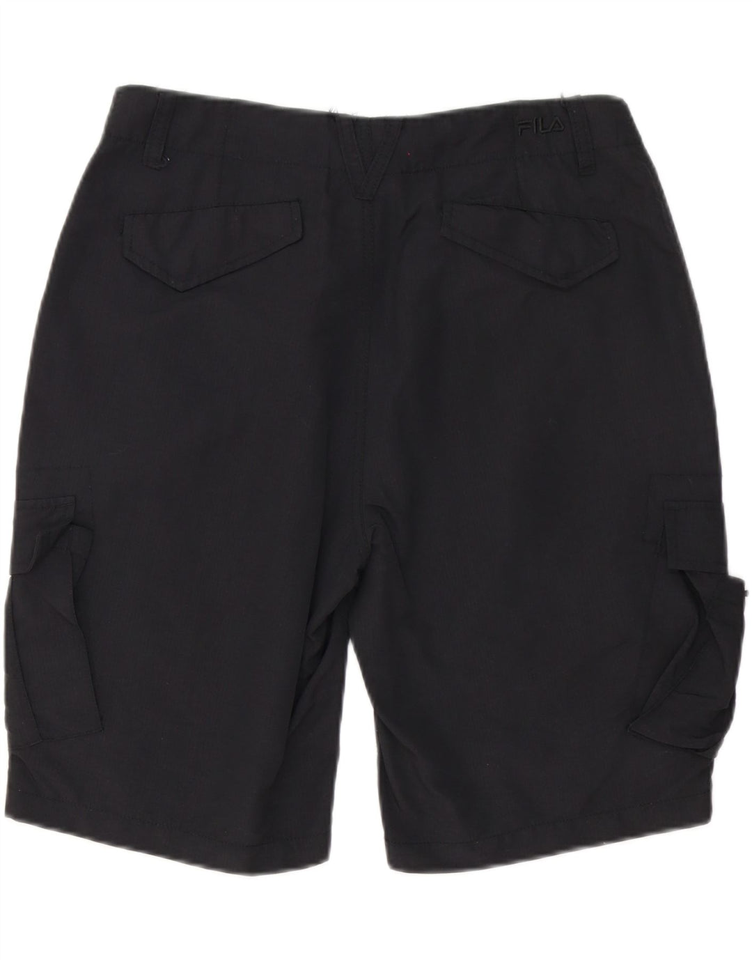 FILA Herren Cargo-Shorts, Größe S, W32, Schwarz, Polyester