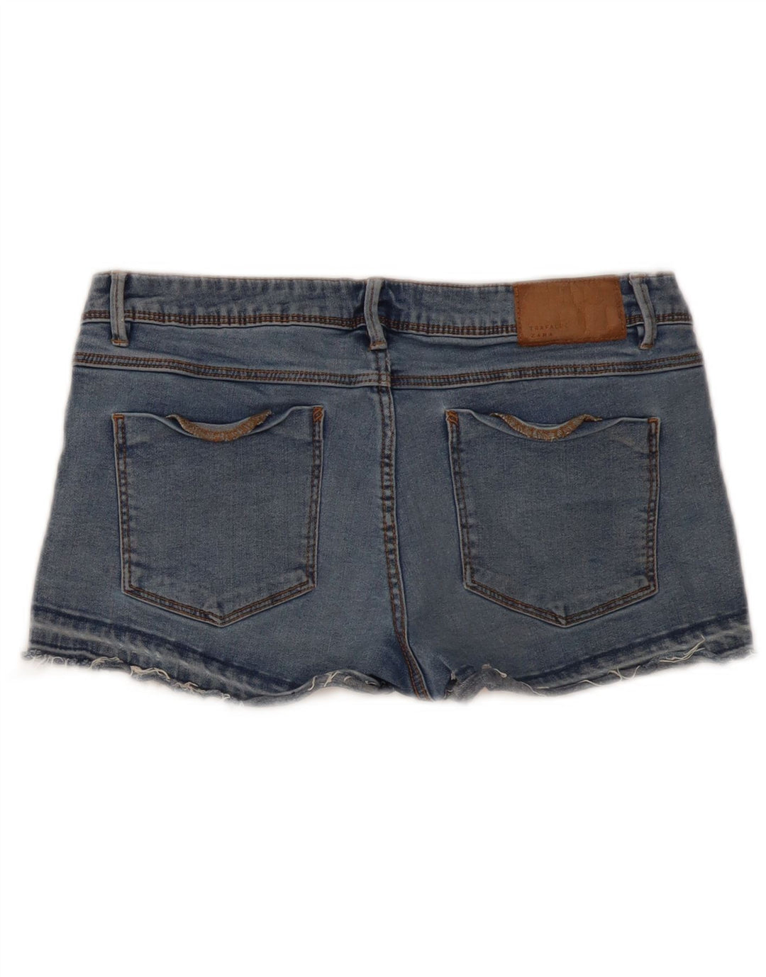 Zara Damen Denim Hotpants EU 42 Large W32 Blau