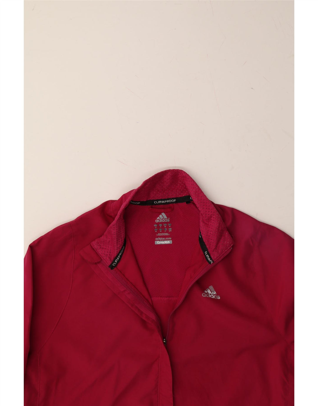 ADIDAS Womens Clima Proof Tracksuit Top Jacket UK 14 Large Pink Polyester Vintage Adidas and Second-Hand Adidas from Messina Hembry 