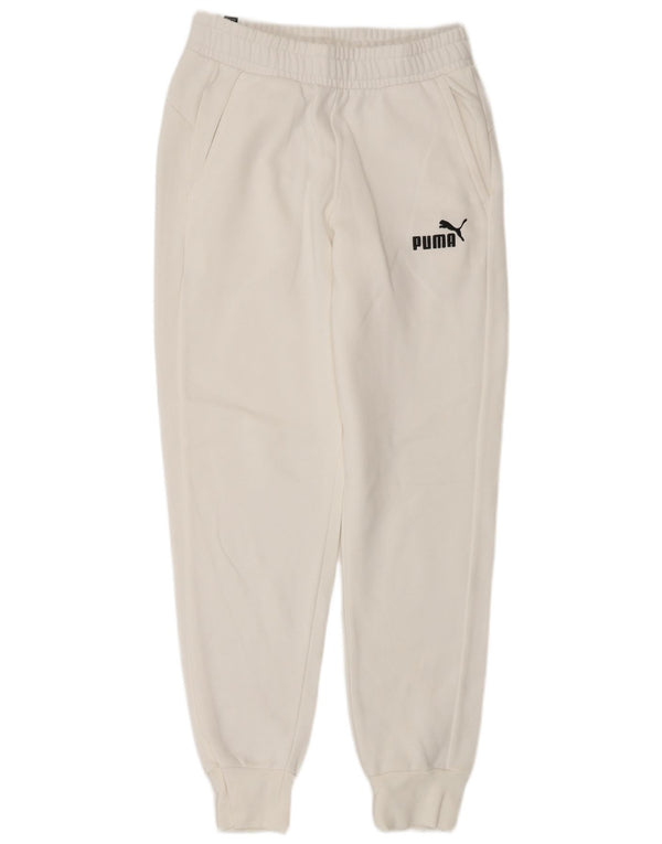 Puma Herren-Trainingshose, Jogginghose, Größe S, Weiß