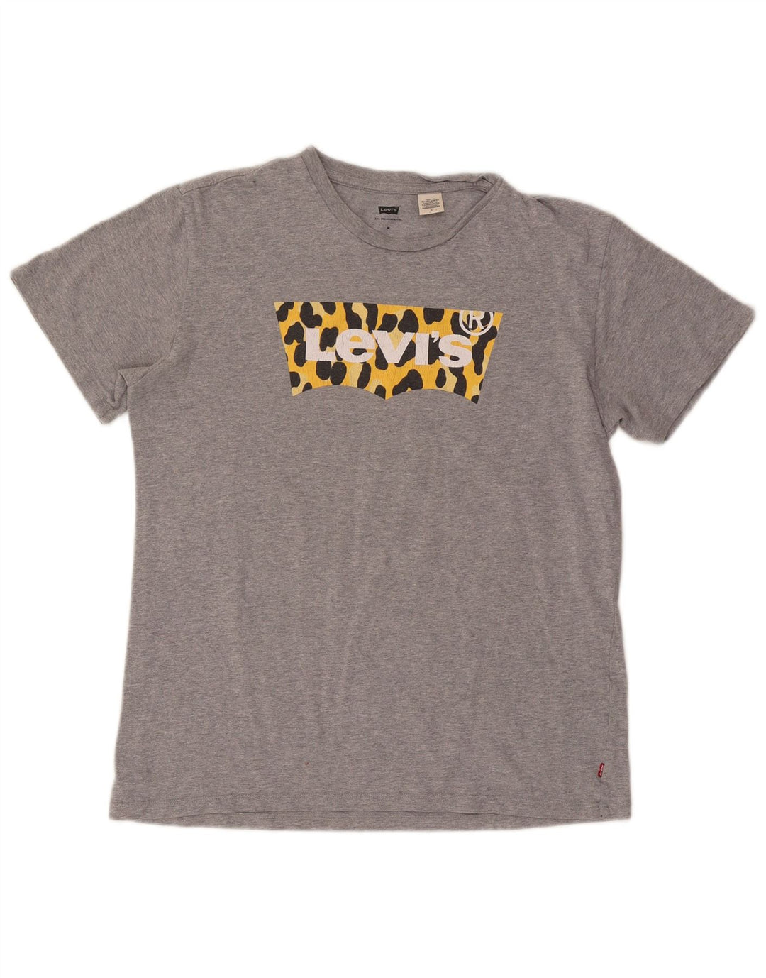 LEVI'S Grafik-T-Shirt-Oberteil für Damen in Mittelgrau mit Animal-Print