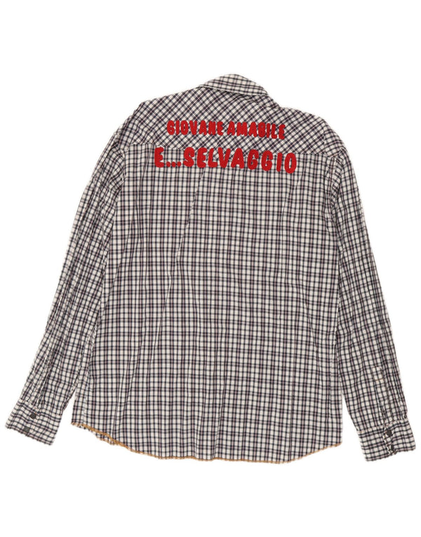 Scotch & Soda Herren Grafikhemd 2XL schwarz kariert Baumwolle