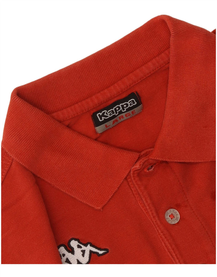 Kappa Herren Poloshirt Large Rot