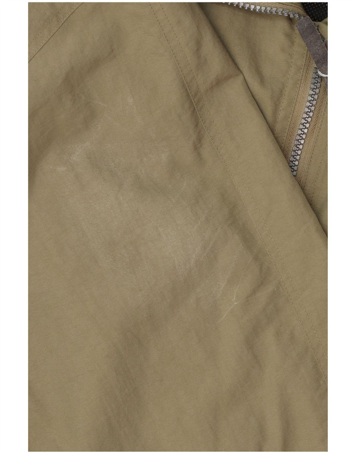 DIADORA Herren-Regenjacke mit Kapuze, lockere Passform, UK 38, mittleres Khaki, Polyamid