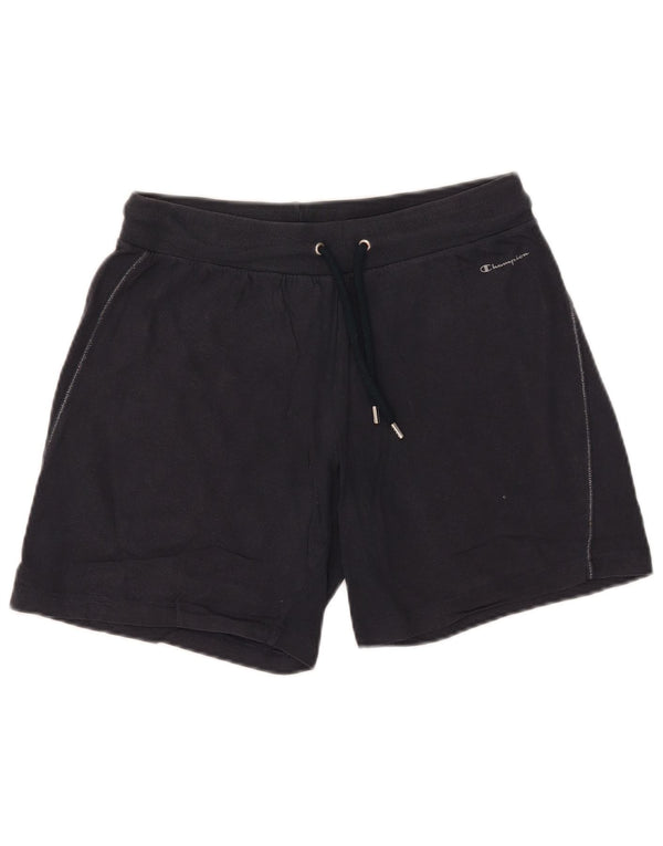Champion Damen Easy Fit Sport Shorts UK 14 Medium Marineblau Baumwolle