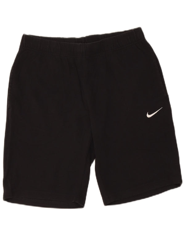 Nike Herren-Sportshorts, mittelgroß, schwarze Baumwolle