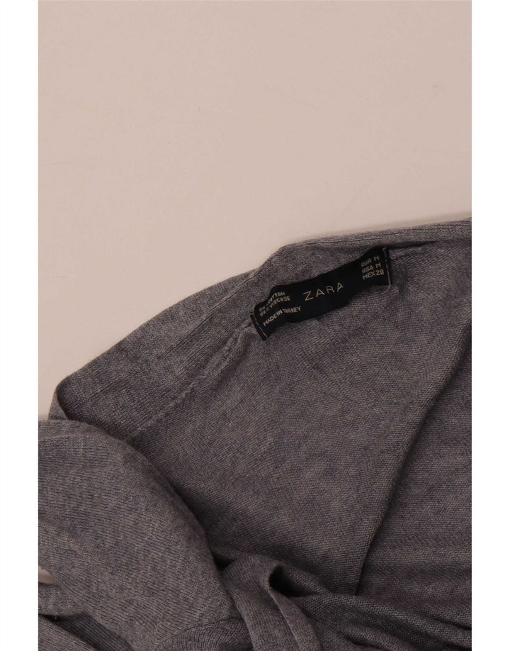 Offener Cardigan für Damen von Zara, Gr. 12, Mittelgrau