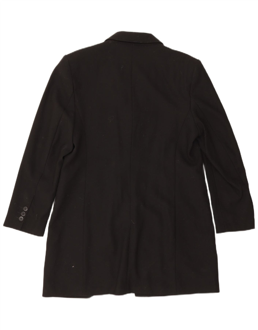 Marks & Spencer Damen Mantel UK 16 Large Schwarz Schurwolle