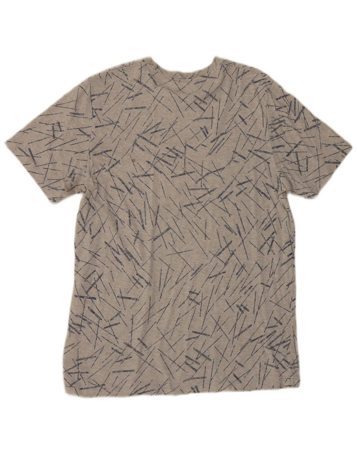 Lee Herren-T-Shirt-Oberteil, klein, grau gestreift, Baumwolle