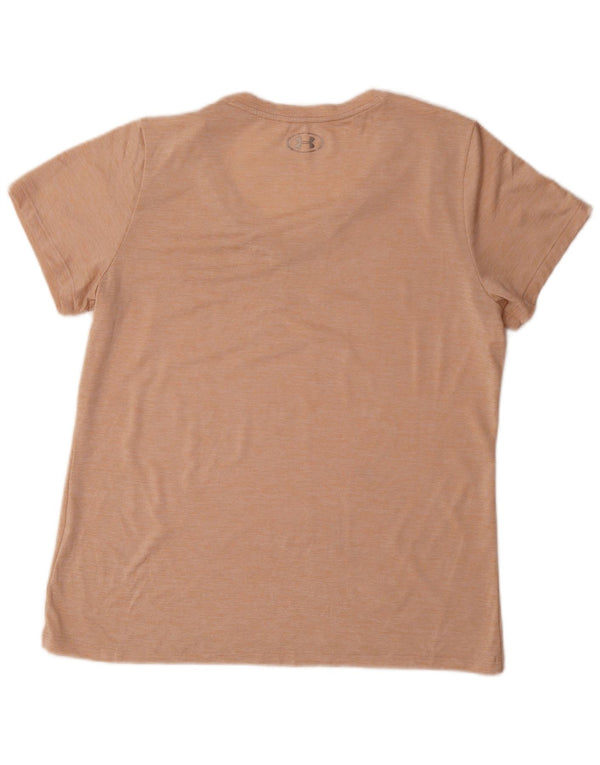 Under Armour Damen Heat Gear T-Shirt-Oberteil, groß, rosa meliert