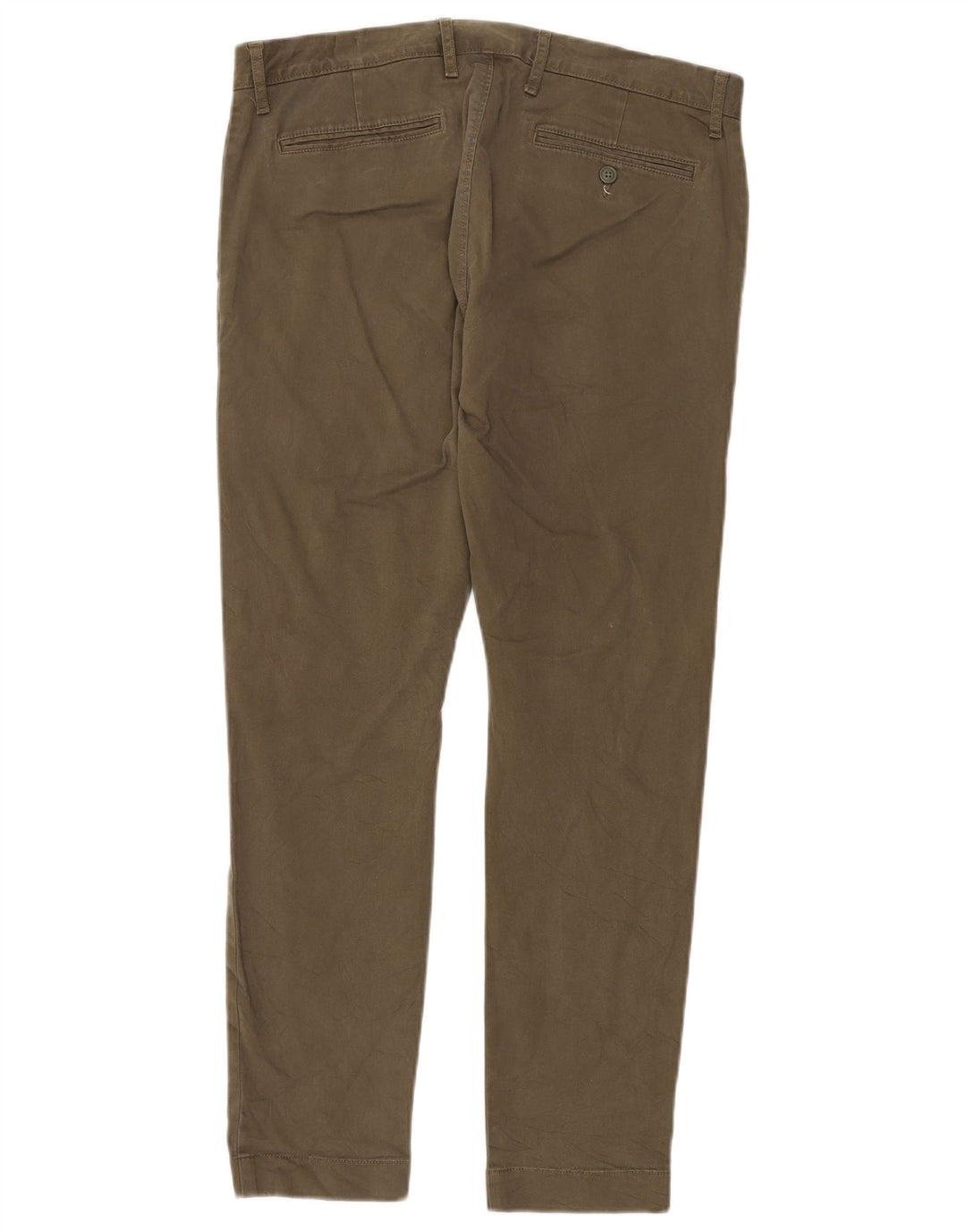 J. CREW Herren Slim Chinohose W33 L30 Khaki Baumwolle