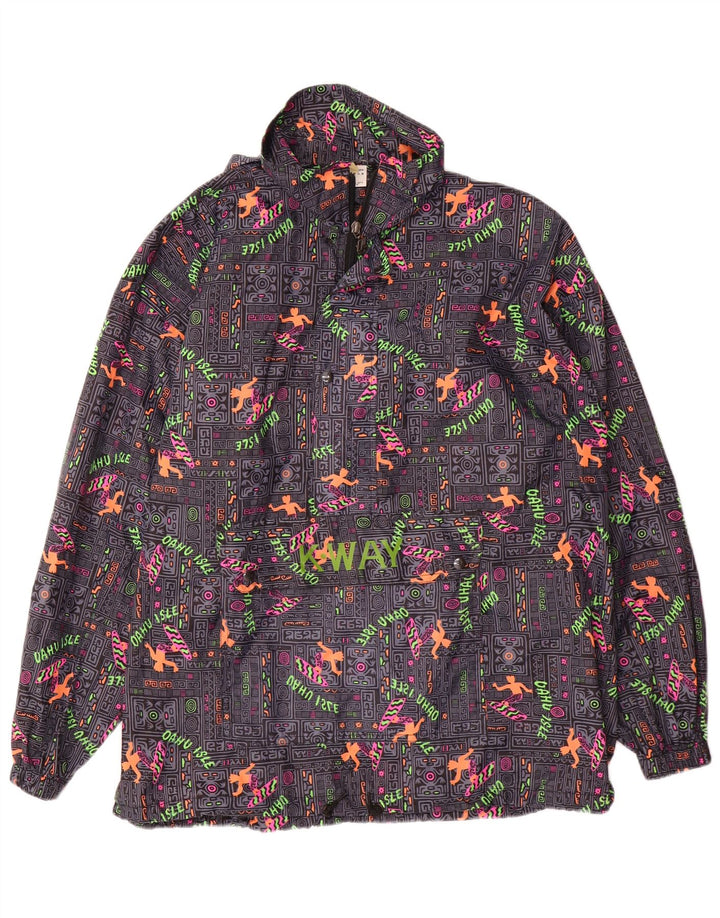 K-WAY Herren Loose Fit Graphic Anorak Jacke UK 38 Medium Mehrfarbig