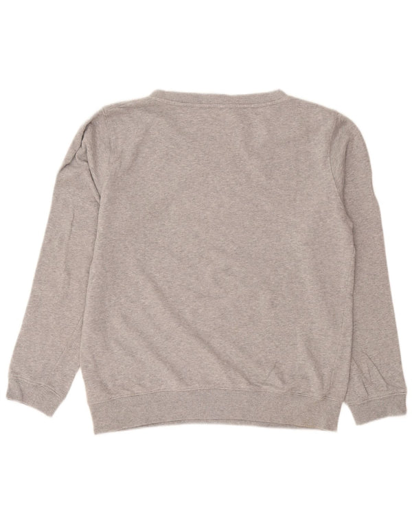 Diesel Herren-Sweatshirt mit Grafik, Größe S, graue Baumwolle
