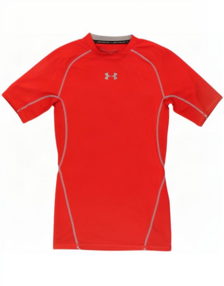 Under Armour Herren-Kompressions-T-Shirt-Oberteil, Größe S, Rot