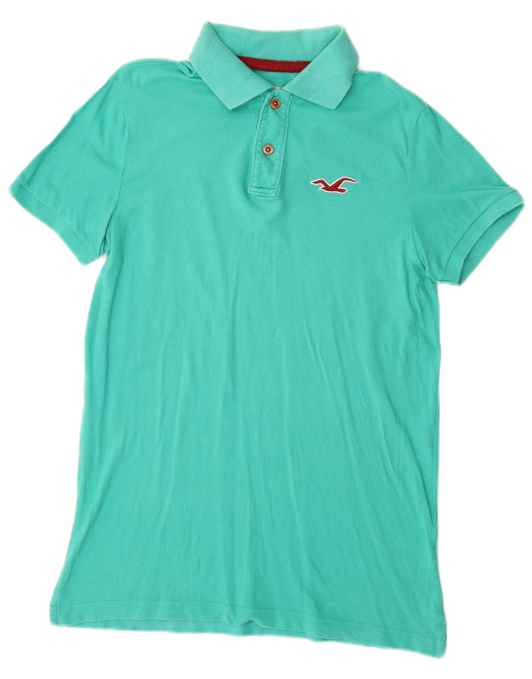 Hollister Herren Poloshirt Small Türkis