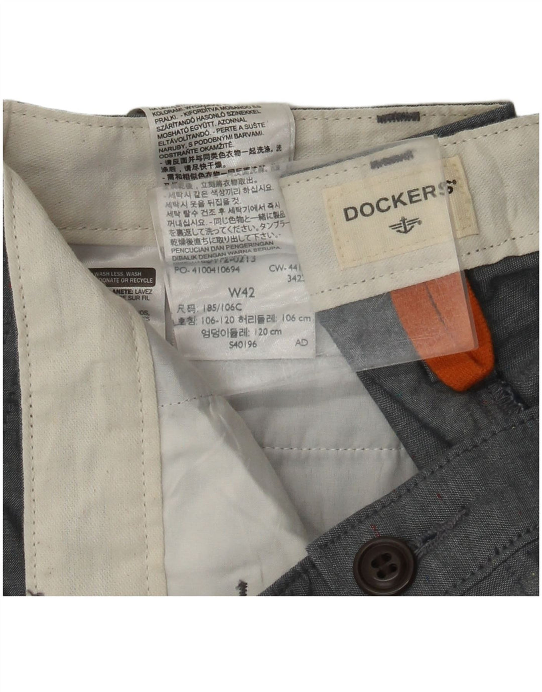 Dockers Herren Chinoshorts W42 2XL Blaue Baumwolle