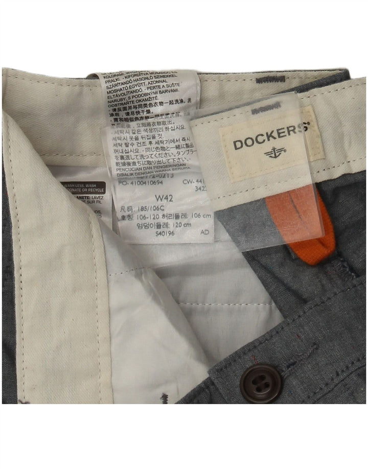 Dockers Herren Chinoshorts W42 2XL Blaue Baumwolle