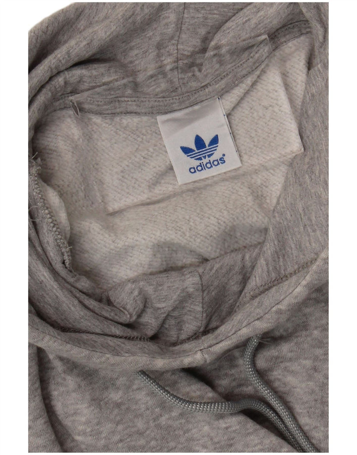 Adidas Damen Kapuzenpullover UK 14 Mittelgrau