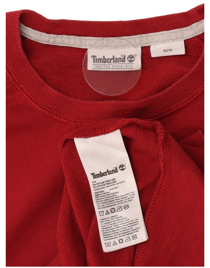Timberland Herren Sweatshirt Pullover mittelrote Baumwolle