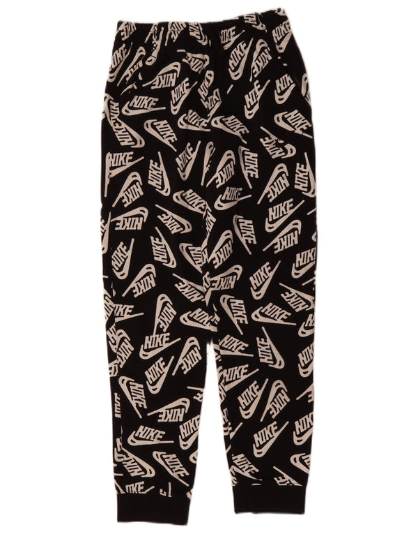 Nike Jungen-Trainingsanzug mit Grafik, Jogginghose, 12–13 Jahre, Größe L, Schwarz, Baumwolle