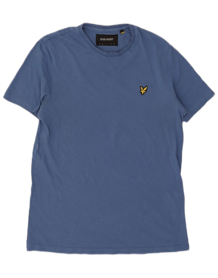 Lyle & Scott Herren T-Shirt Top Small Blau Baumwolle