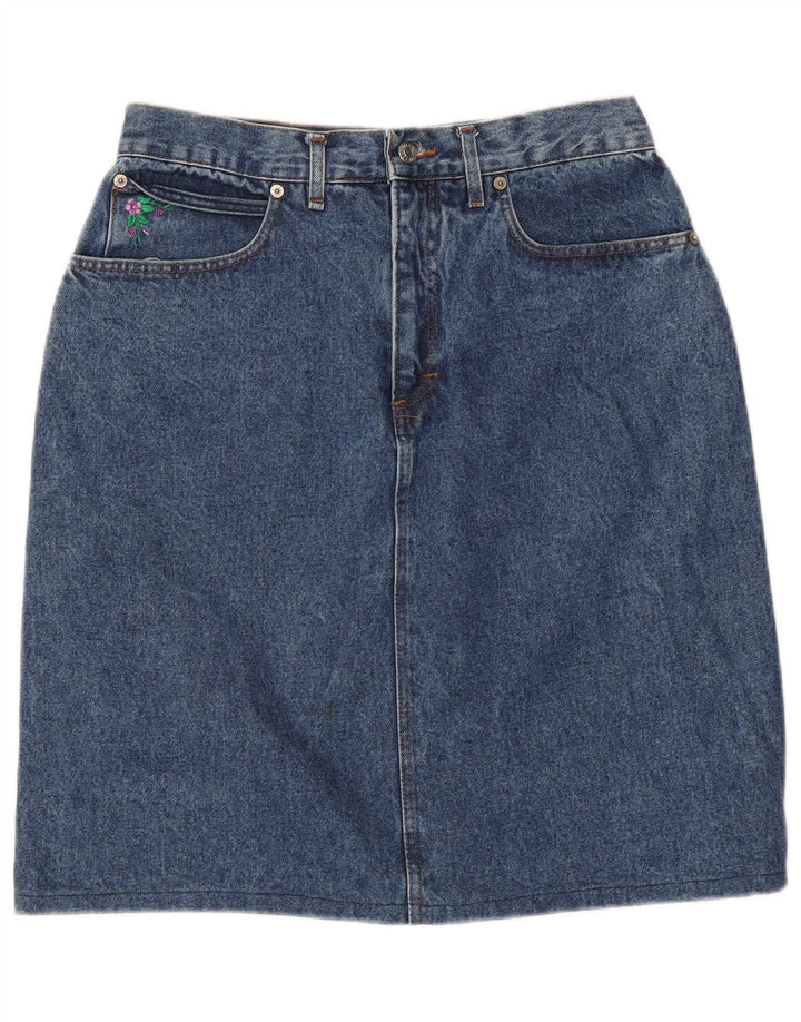 Casucci Damen Jeansrock W30 mittelblaue Baumwolle
