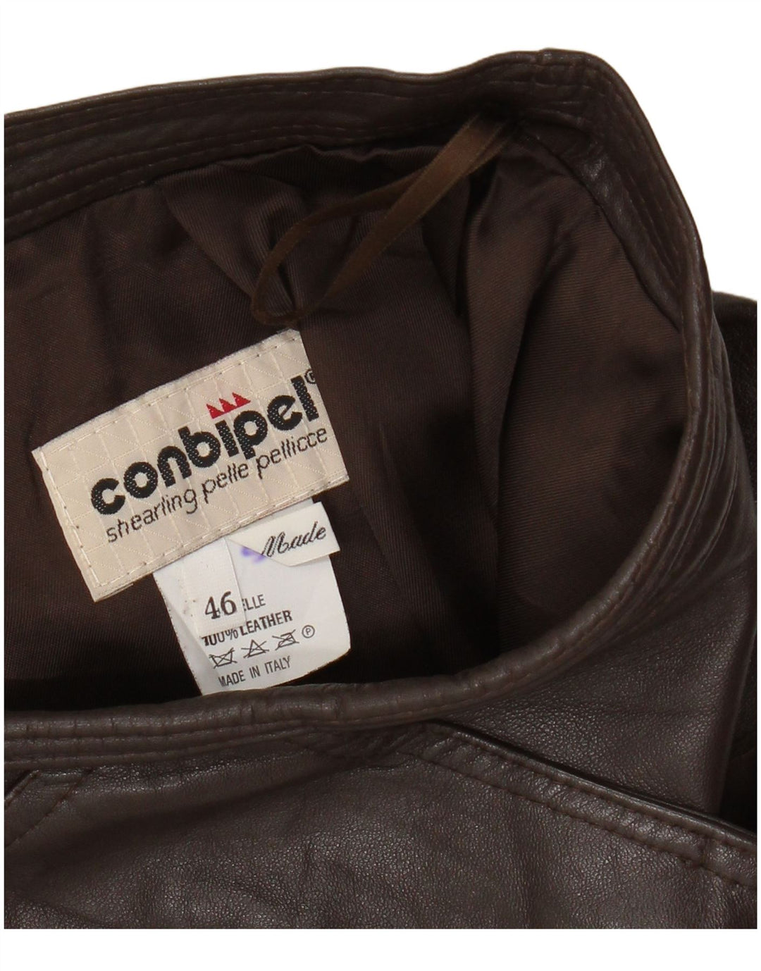 Conbipel Damen Lederrock IT 46 Large W30 Braunes Leder