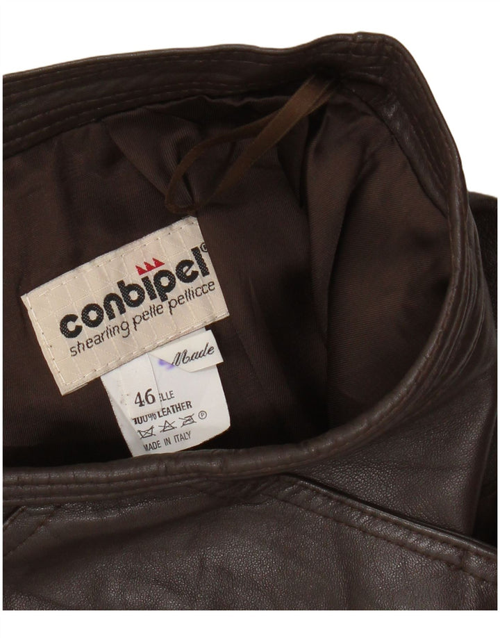 Conbipel Damen Lederrock IT 46 Large W30 Braunes Leder