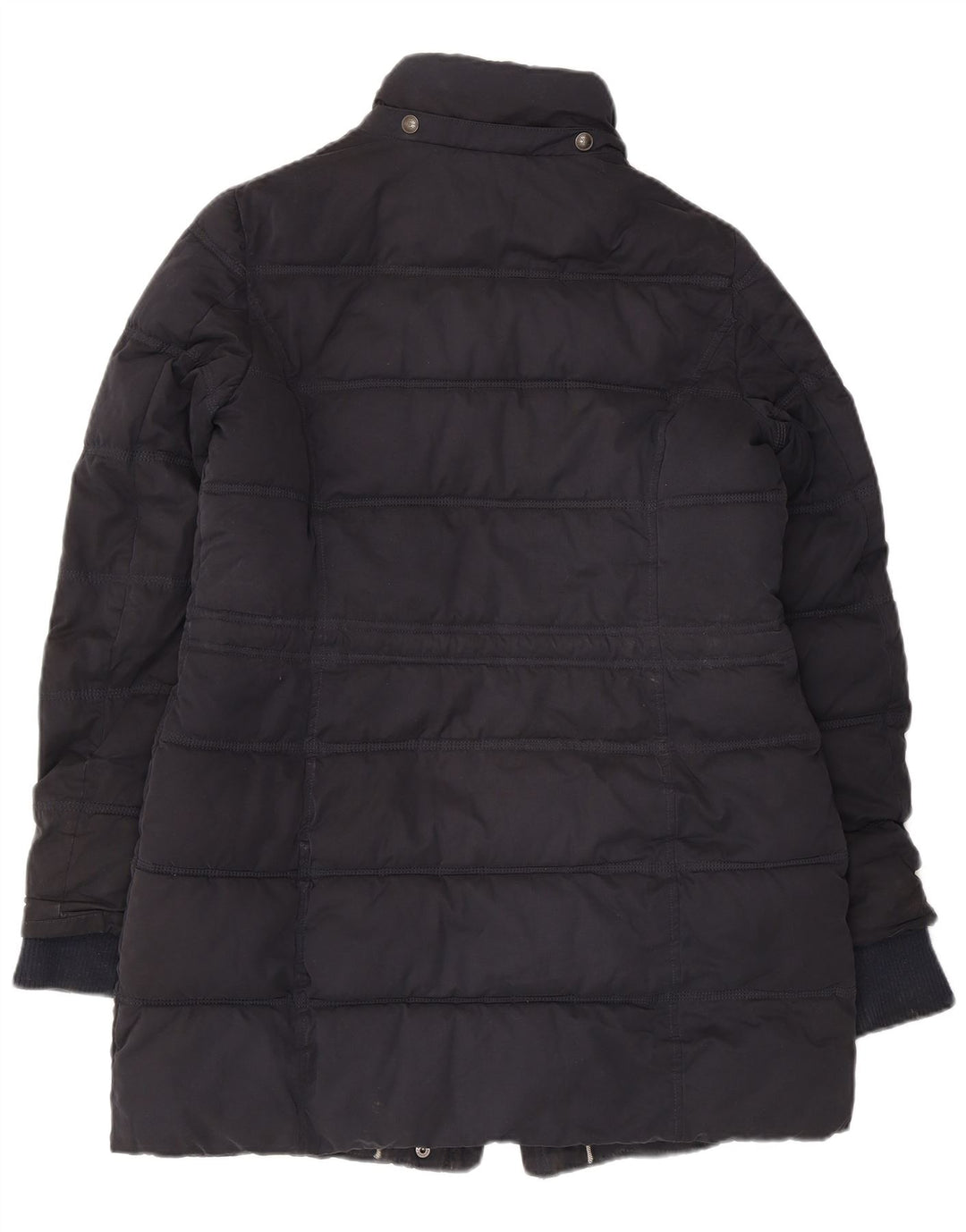 Fat Face Damen Wattierte Jacke UK 12 Medium Schwarz Polyester