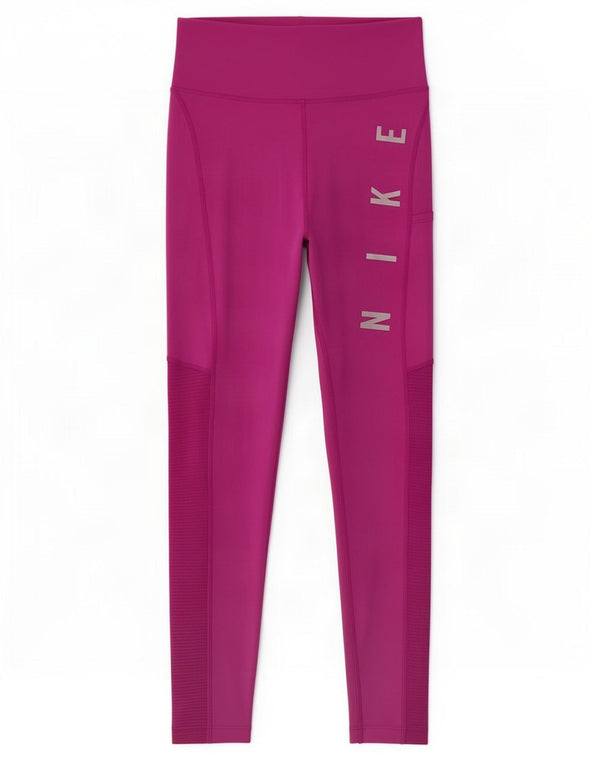 Nike Damen Dri Fit Graphic Leggings UK 4 XS Rosa Polyester