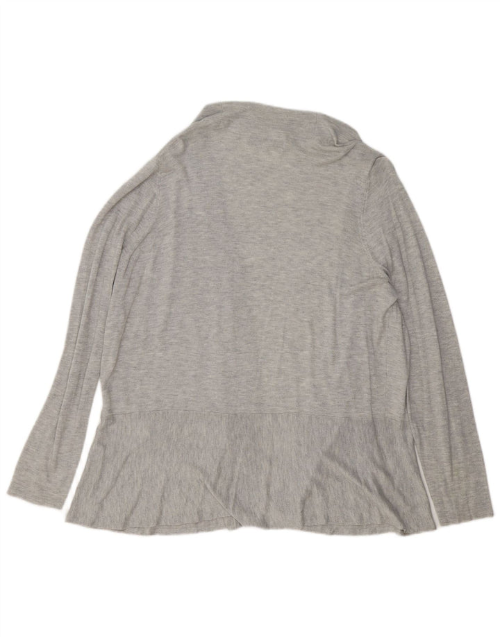 MARKS & SPENCER Offener Damen-Cardigan-Pullover UK 20 2XL Grau meliert