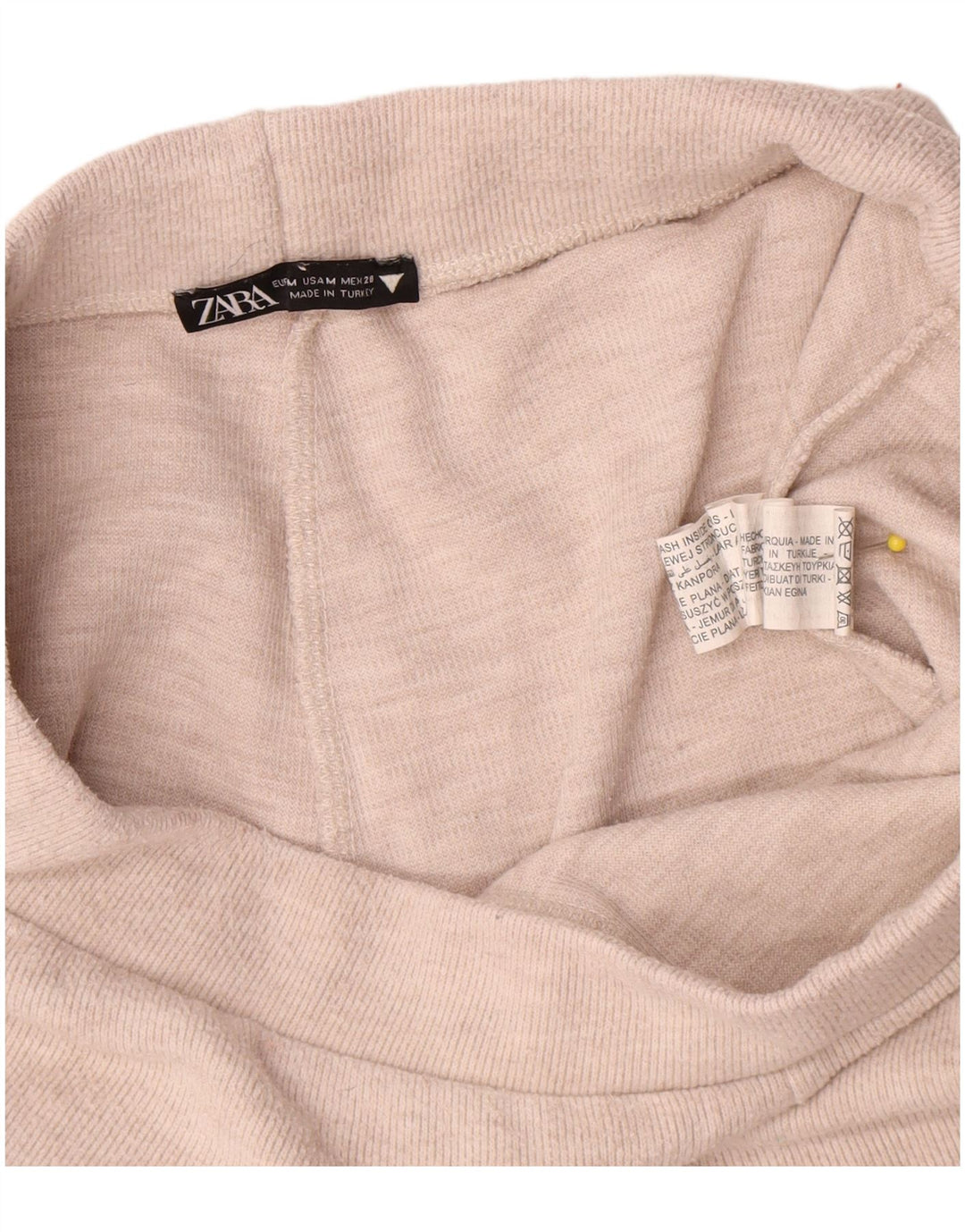 Zara Damen-Trainingshose, UK 12, Mittelbeige, Polyester