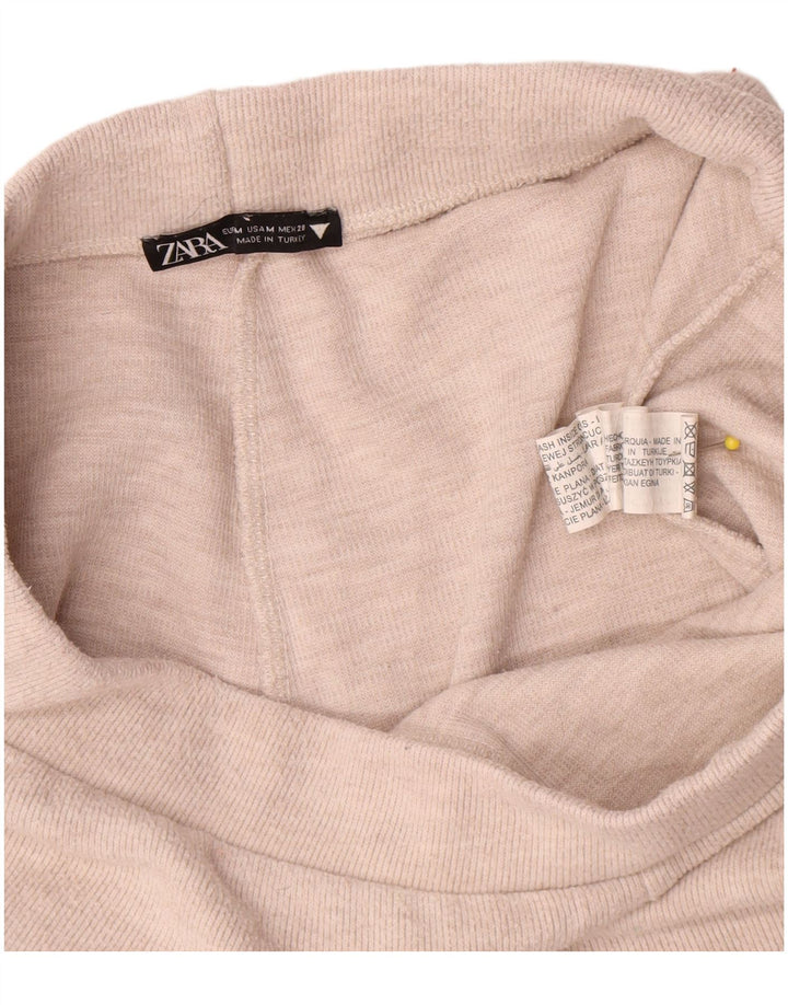 Zara Damen-Trainingshose, UK 12, Mittelbeige, Polyester