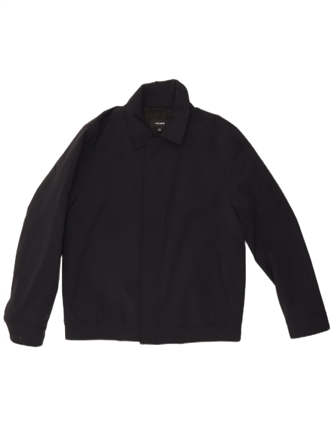 Reiss Herren Bomberjacke UK 40 Large Schwarz Polyester