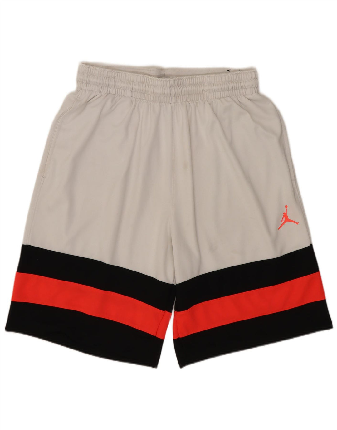Jordan Herren-Sportshorts aus mittelweißem Colourblock-Polyester