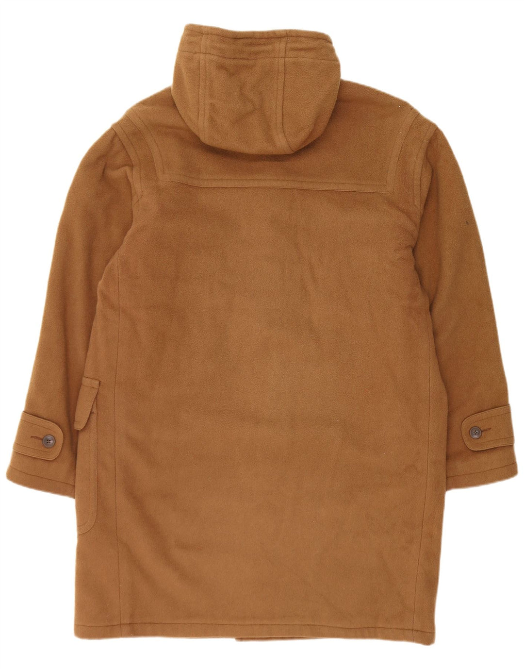L.L.Bean Herren-Dufflecoat mit Kapuze, UK 38, mittelbeige Wolle