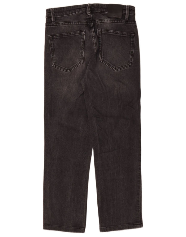 Massimo Dutti Damen-Cropped-Jeans EU 34 2XS W24 L22 Graue Baumwolle