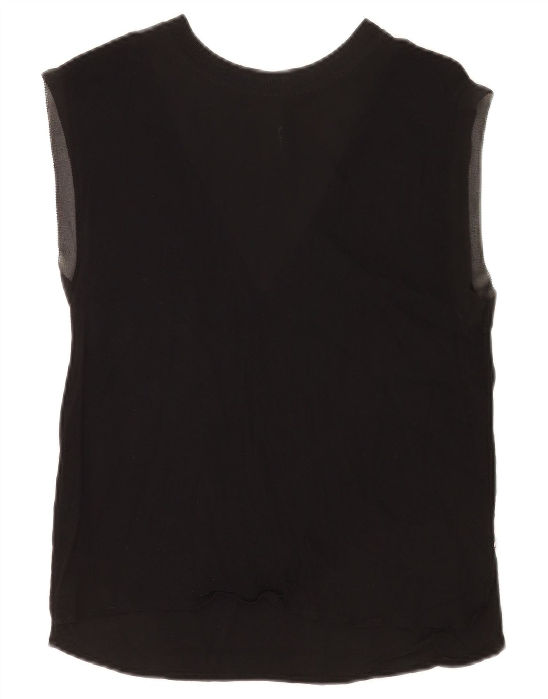 PEPE Jeans Damen Weste Top UK 10 Small Schwarz Viskose