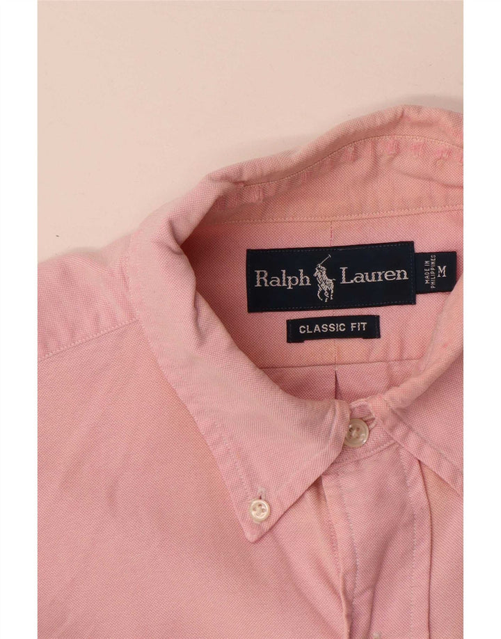 Ralph Lauren Herren-Hemd mit klassischer Passform, Mittelrosa, Baumwolle
