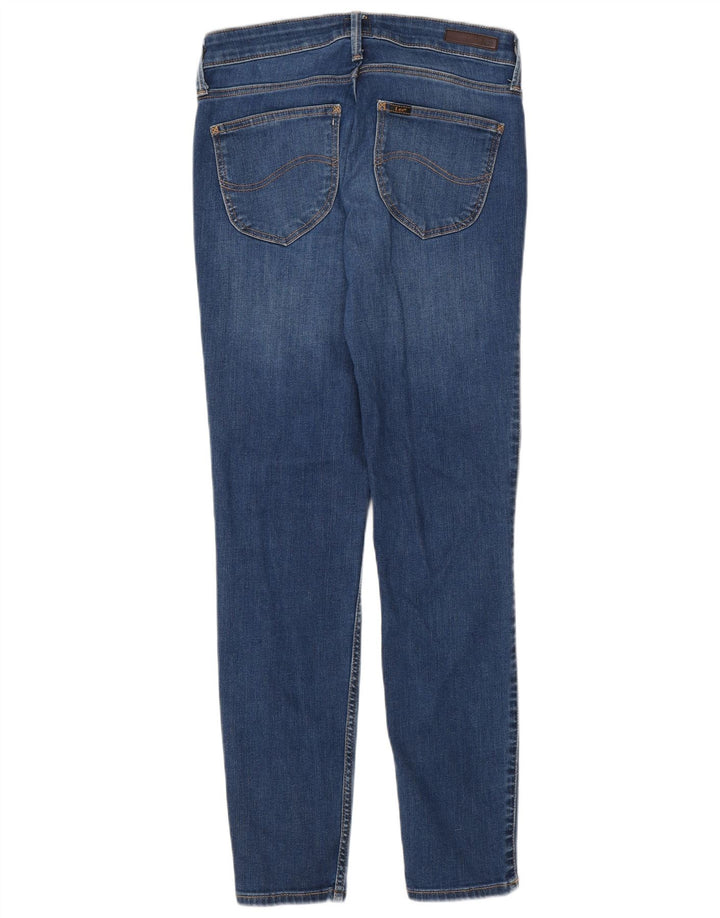 Lee Damen Skinny Jeans W28 L28 Blaue Baumwolle