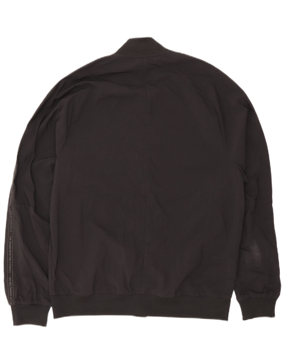 Adidas Herren Graphic Bomberjacke UK 38 Mittelschwarzes Nylon