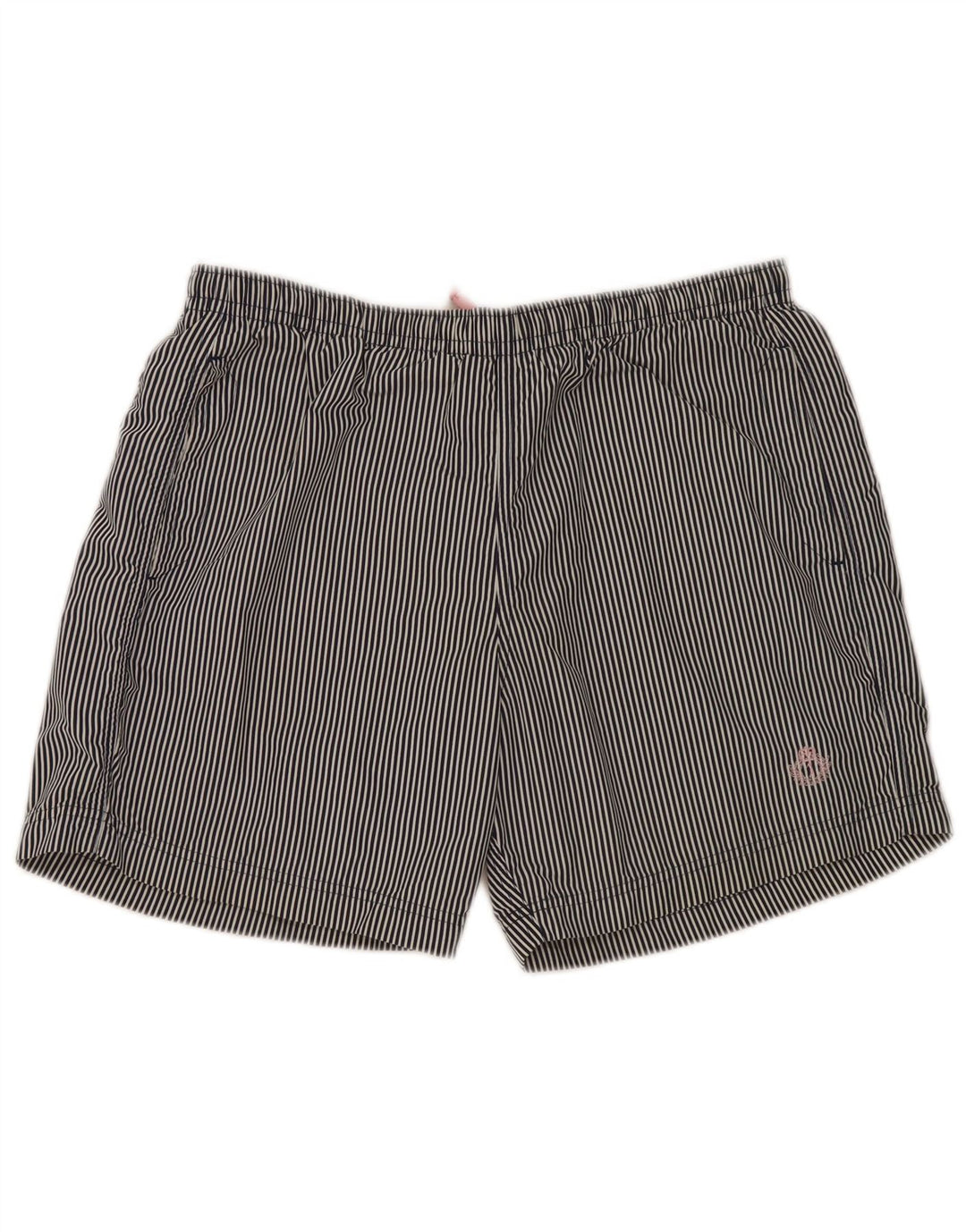 Jeckerson Herren-Badeshorts, groß, marineblau, Nadelstreifen, Polyester