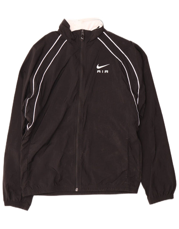 Nike Jungen-Trainingsanzugoberteil mit Grafik, 13–14 Jahre, XL, schwarzes Nylon