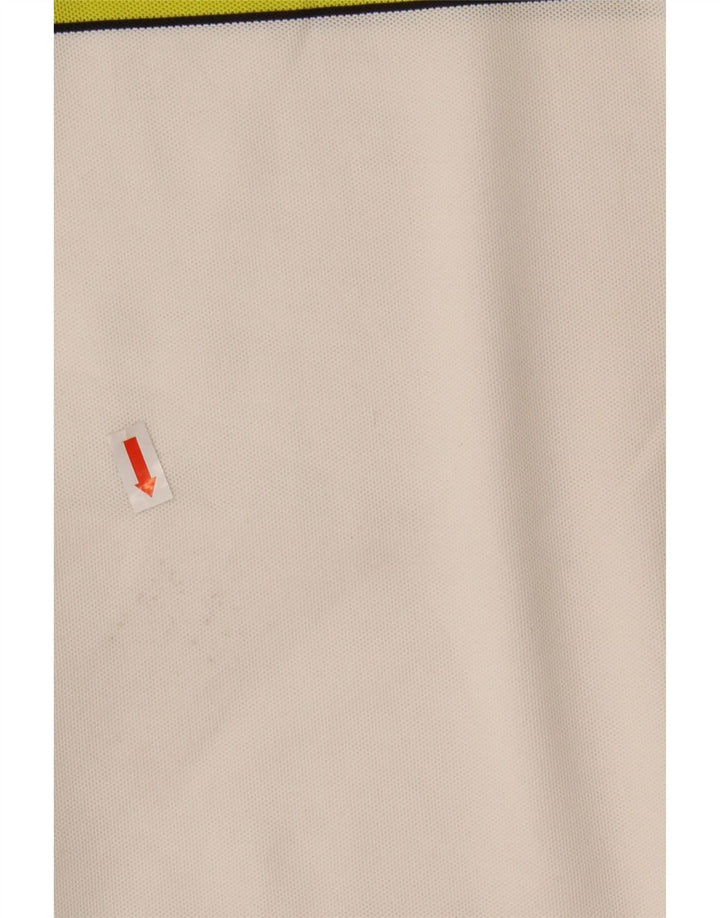 Calvin Klein Herren-Poloshirt, mittelweißes Farbblock-Polyester